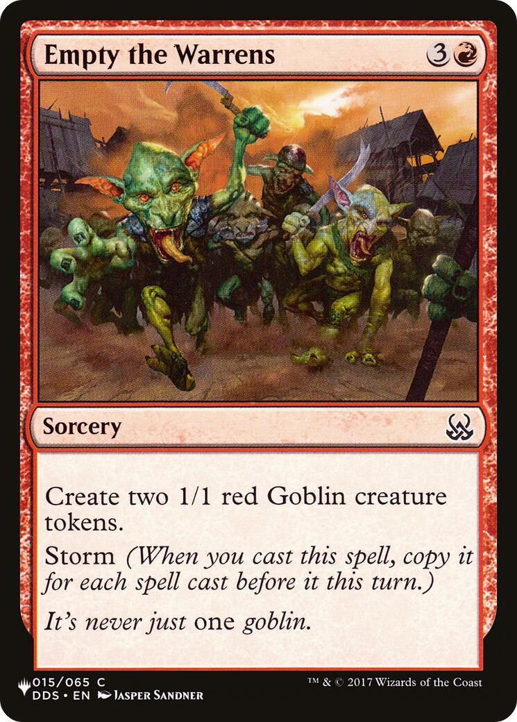 Image for Empty the Warrens (The List Reprints) (015/065) - Magic: The Gathering