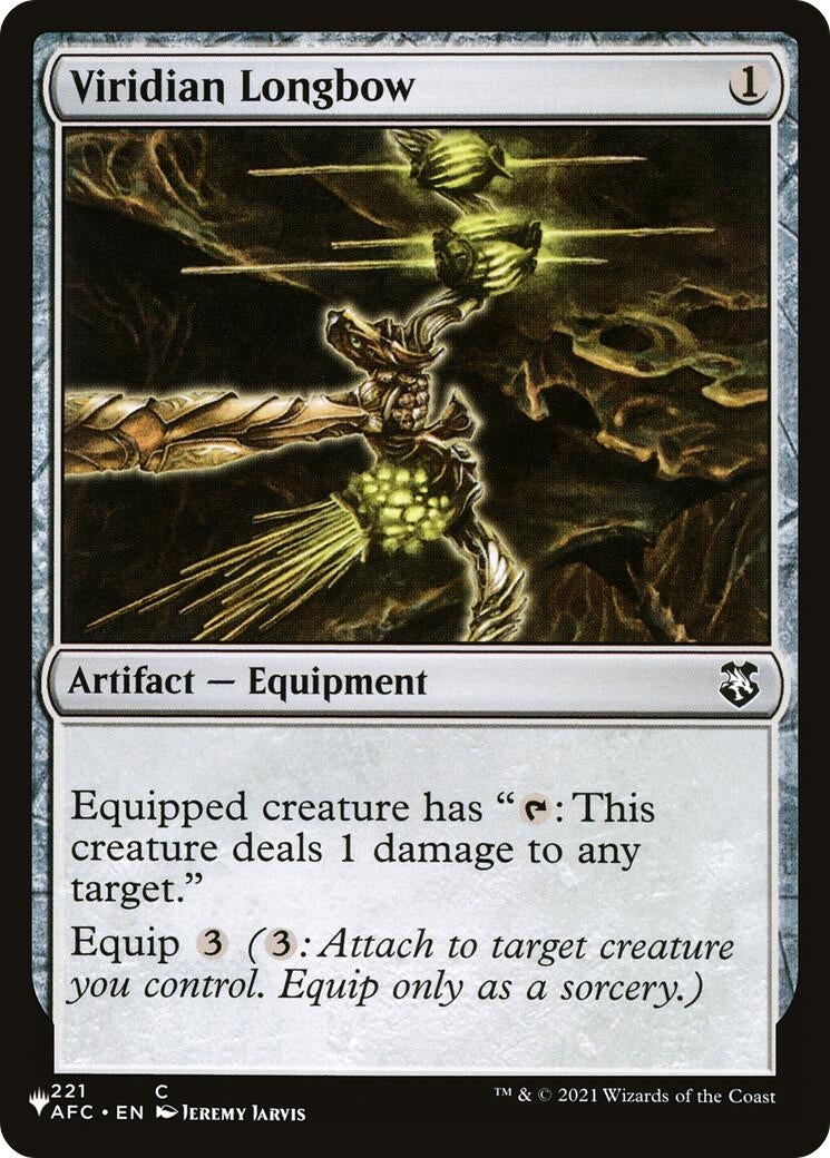 Image for Viridian Longbow (The List Reprints) (221/062) - Magic: The Gathering