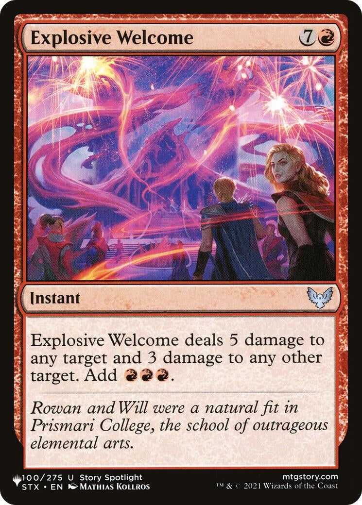 Image for Explosive Welcome (The List Reprints) (100/275) - Magic: The Gathering