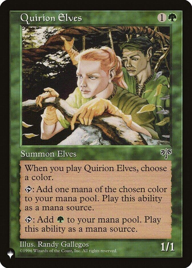 Image for Quirion Elves (The List Reprints) - Magic: The Gathering