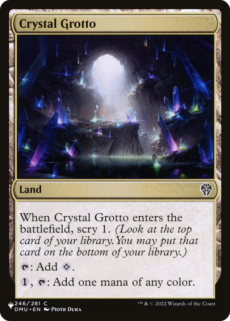 Image for Crystal Grotto (The List Reprints) (246/281) - Magic: The Gathering