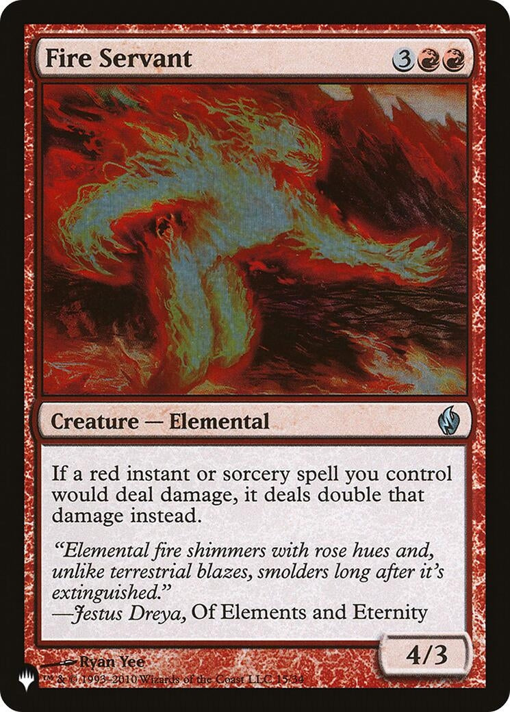Image for Fire Servant (The List Reprints) (15/34) - Magic: The Gathering