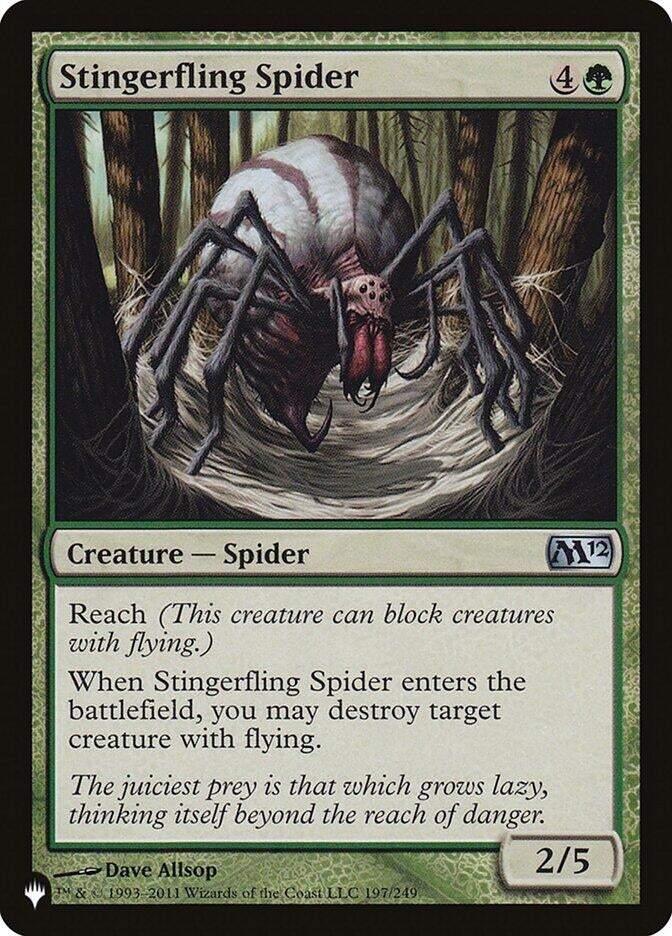 Image for Stingerfling Spider (The List Reprints) (197/249) - Magic: The Gathering