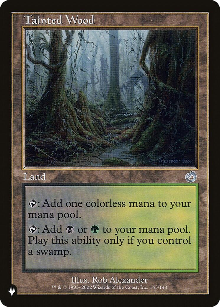 Image for Tainted Wood (The List Reprints) (143/143) - Magic: The Gathering