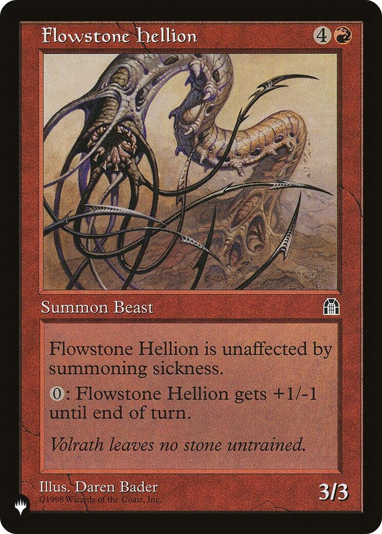 Image for Flowstone Hellion (The List Reprints) - Magic: The Gathering