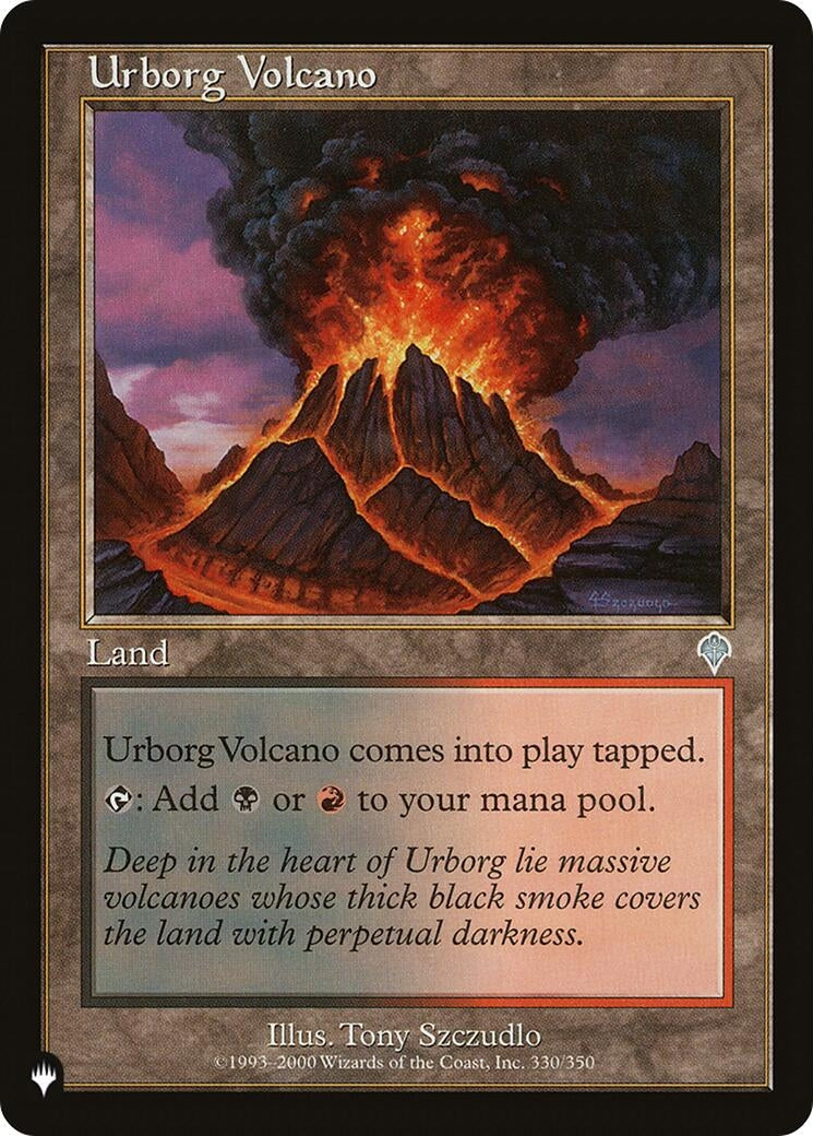 Image for Urborg Volcano (The List Reprints) (330/350) - Magic: The Gathering
