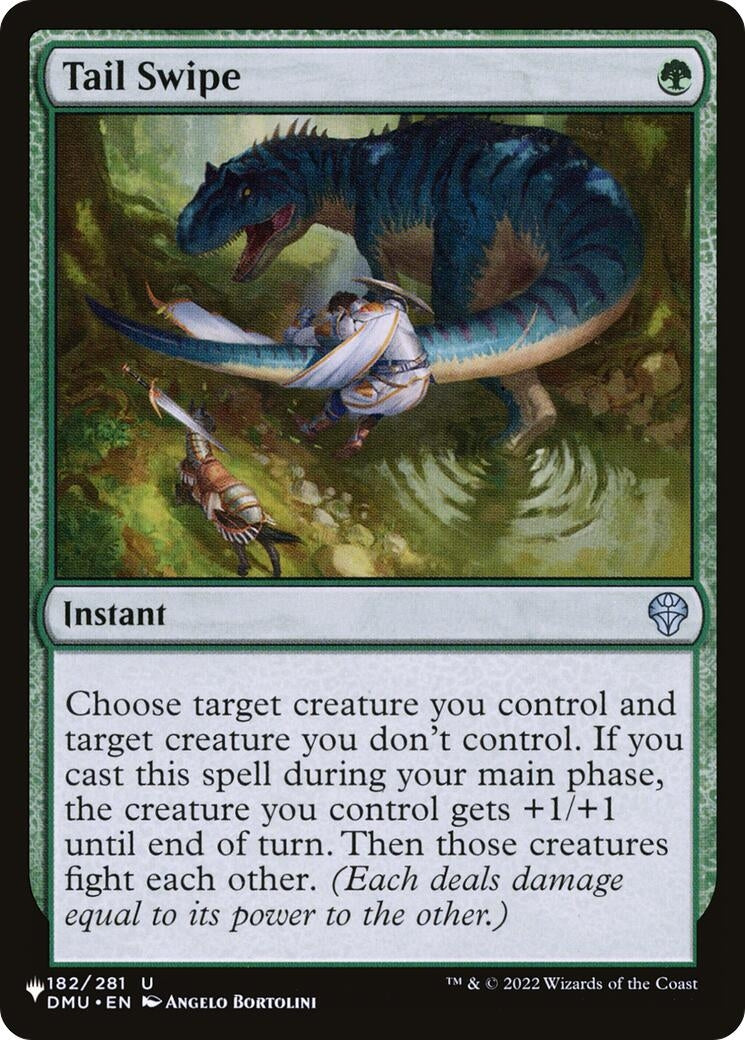Image for Tail Swipe (The List Reprints) (182/281) - Magic: The Gathering