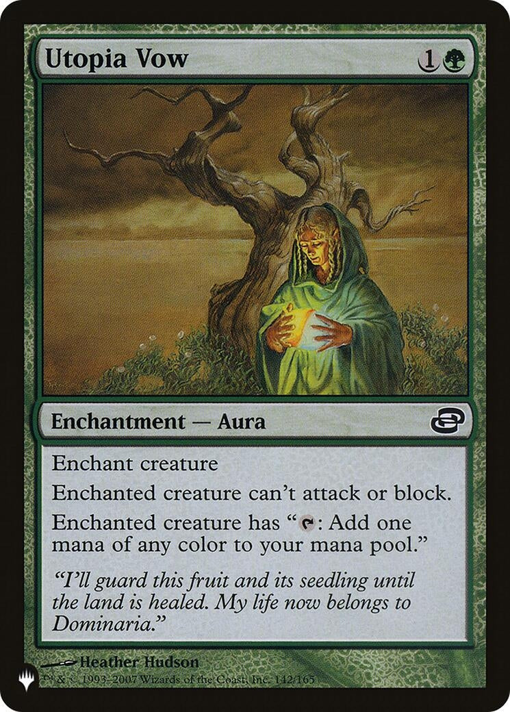 Image for Utopia Vow (The List Reprints) (142/165) - Magic: The Gathering