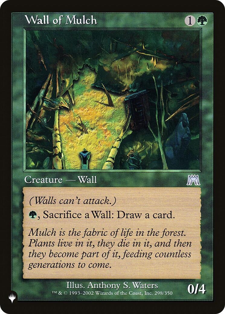 Image for Wall of Mulch (The List Reprints) (298/350) - Magic: The Gathering