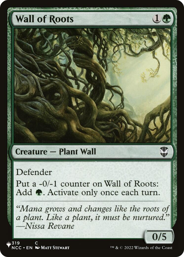 Image for Wall of Roots (The List Reprints) (319/093) - Magic: The Gathering