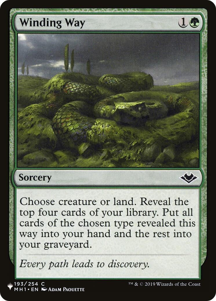 Image for Winding Way (The List Reprints) (193/254) - Magic: The Gathering