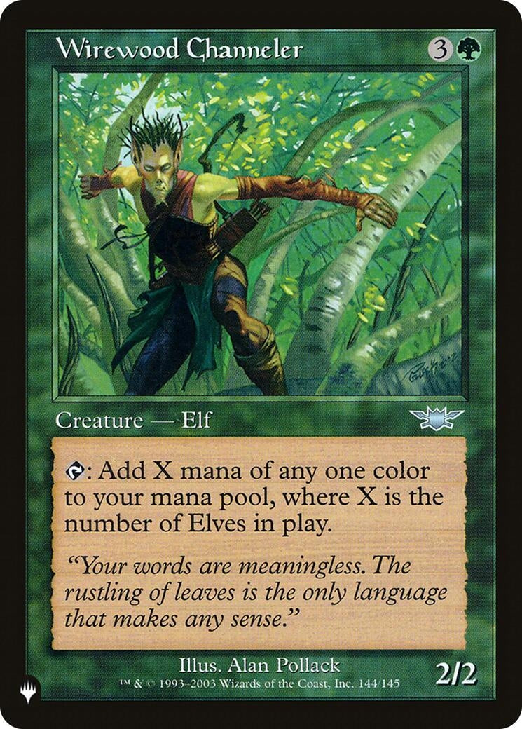 Image for Wirewood Channeler (The List Reprints) (144/145) - Magic: The Gathering