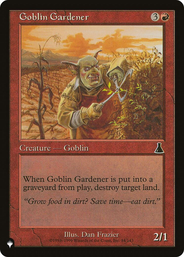 Image for Goblin Gardener (The List Reprints) (84/143) - Magic: The Gathering