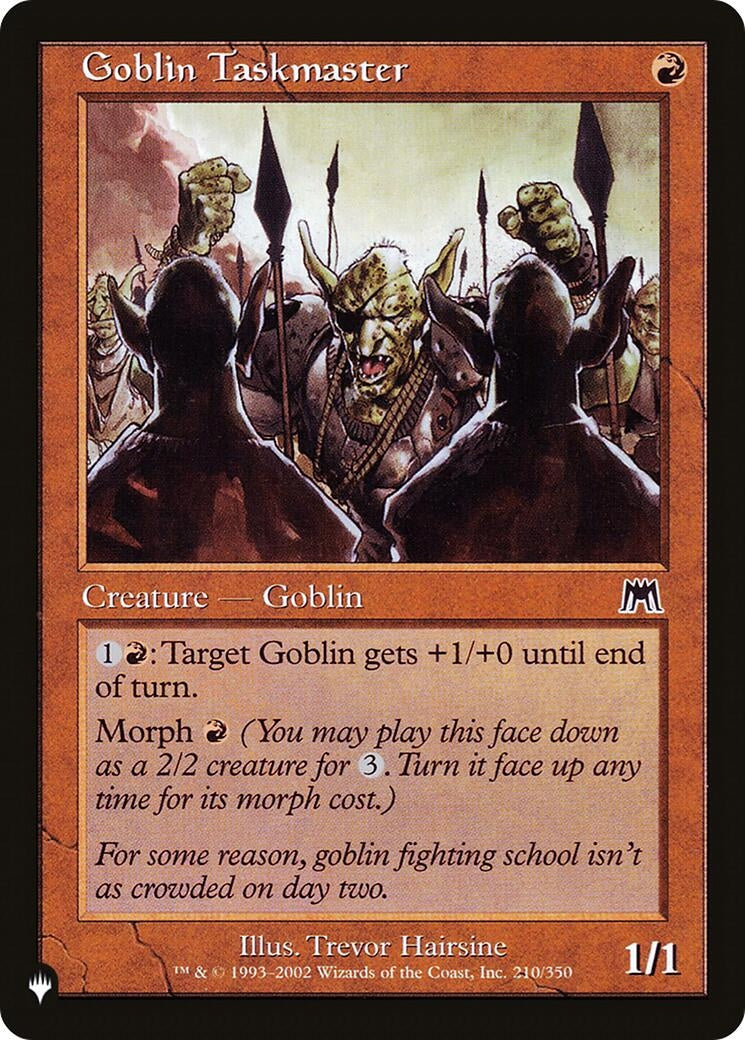 Image for Goblin Taskmaster (The List Reprints) (210/350) - Magic: The Gathering
