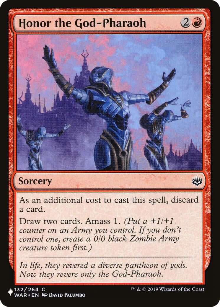 Image for Honor the God-Pharaoh (The List Reprints) (132/264) - Magic: The Gathering