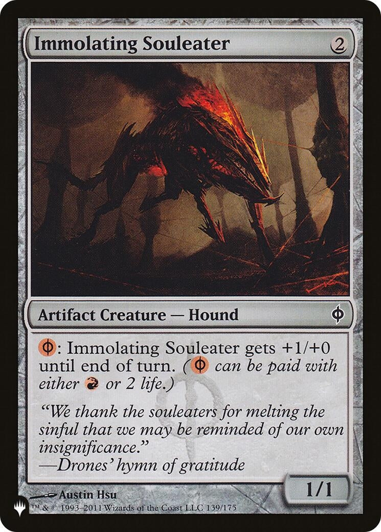 Image for Immolating Souleater (The List Reprints) (139/175) - Magic: The Gathering