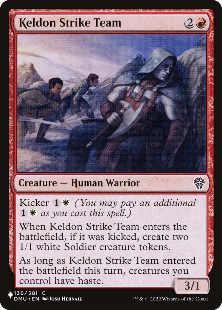Image for Keldon Strike Team (The List Reprints) (136/281) - Magic: The Gathering