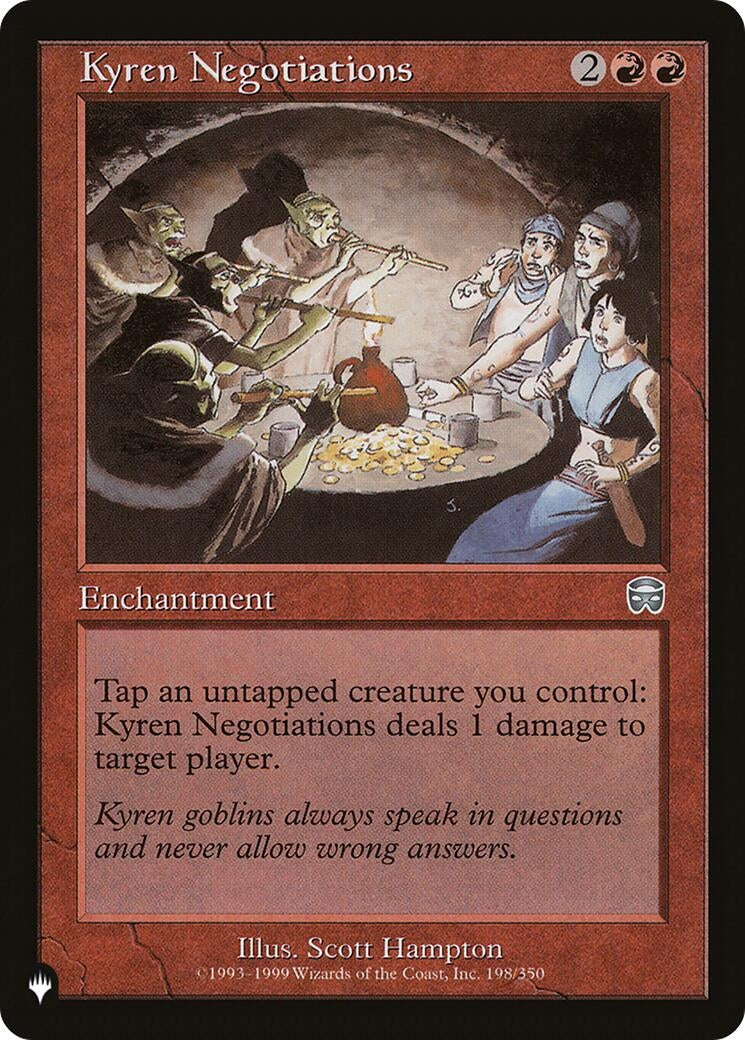 Image for Kyren Negotiations (The List Reprints) (198/350) - Magic: The Gathering