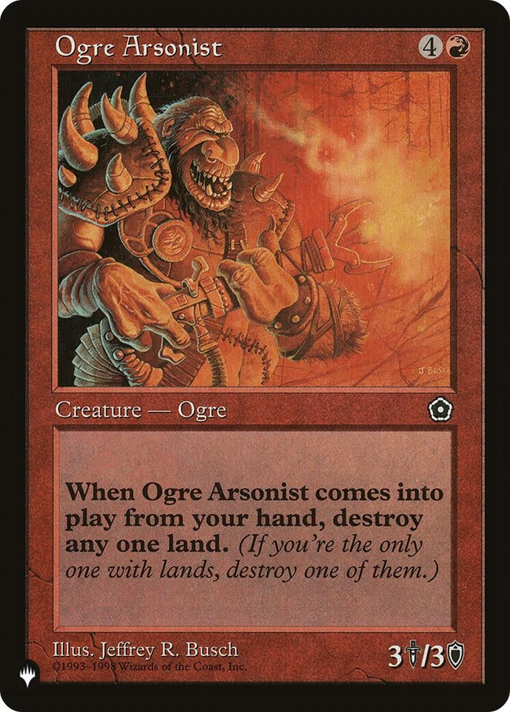 Image for Ogre Arsonist (The List Reprints) - Magic: The Gathering