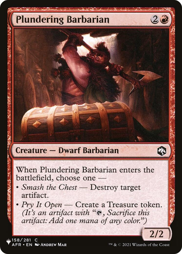 Image for Plundering Barbarian (The List Reprints) (158/281) - Magic: The Gathering