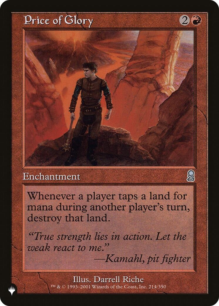 Image for Price of Glory (The List Reprints) (214/350) - Magic: The Gathering