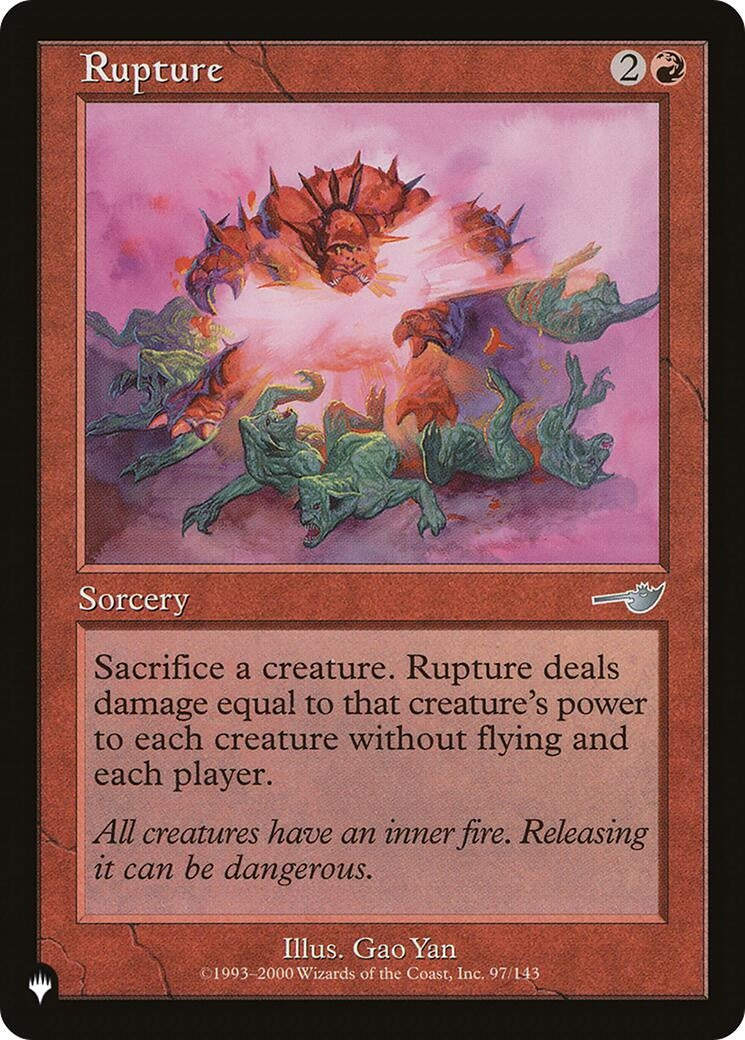 Image for Rupture (The List Reprints) (97/143) - Magic: The Gathering