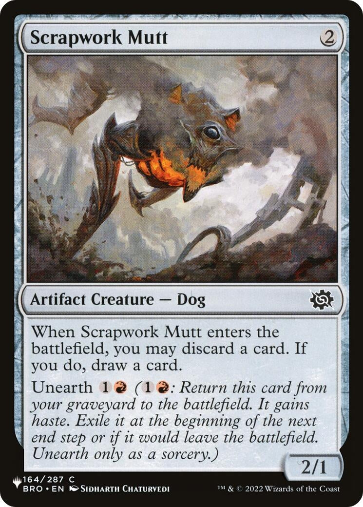 Image for Scrapwork Mutt (The List Reprints) (164/012) - Magic: The Gathering