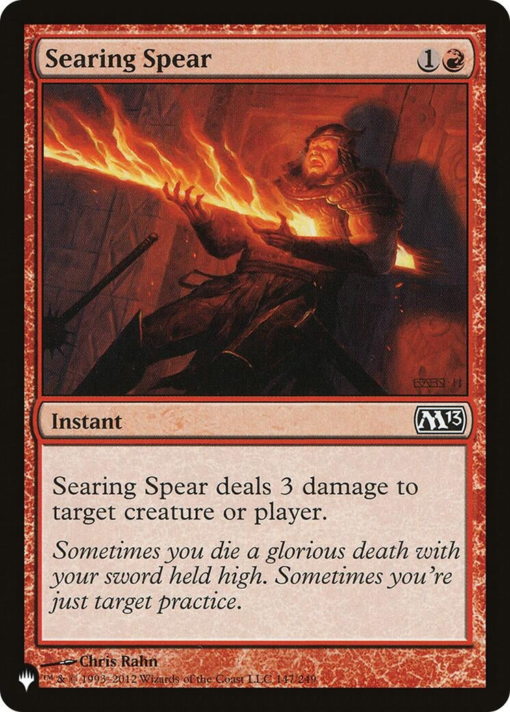 Image for Searing Spear (The List Reprints) (147/249) - Magic: The Gathering