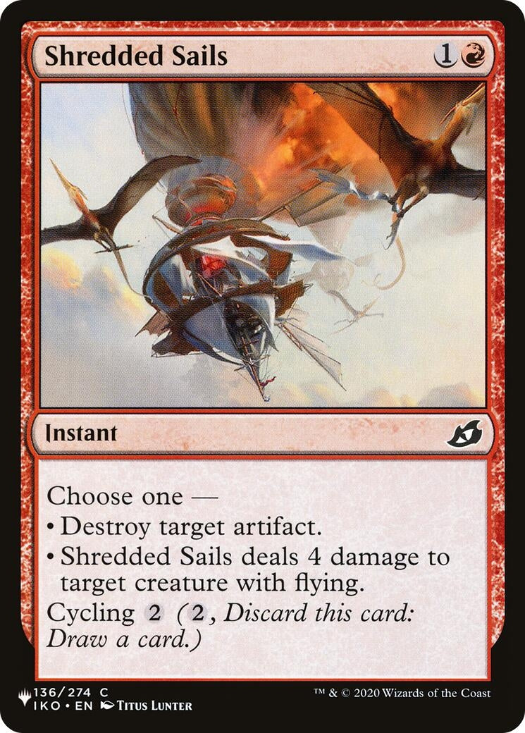 Image for Shredded Sails (The List Reprints) (136/274) - Magic: The Gathering