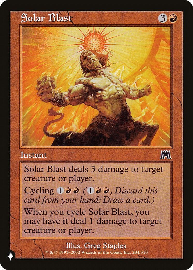 Image for Solar Blast (The List Reprints) (234/350) - Magic: The Gathering