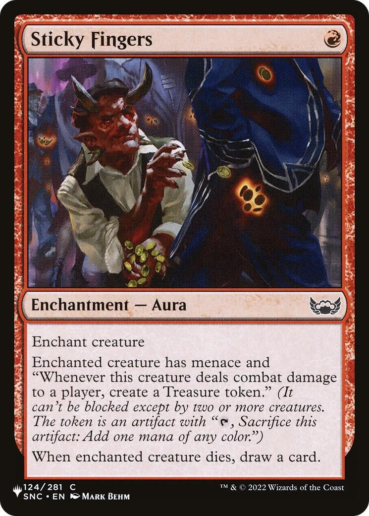 Image for Sticky Fingers (The List Reprints) (124/281) - Magic: The Gathering