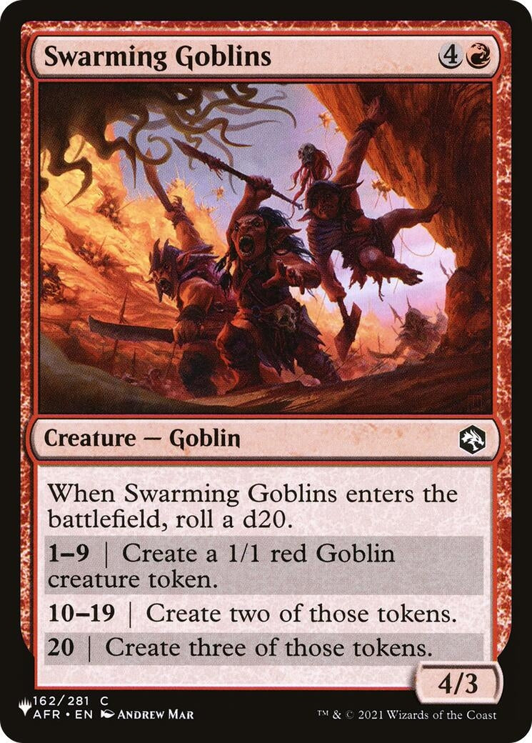 Image for Swarming Goblins (The List Reprints) (162/281) - Magic: The Gathering