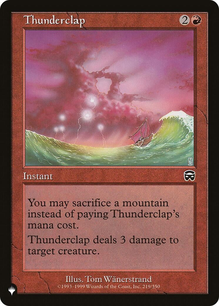 Image for Thunderclap (The List Reprints) (219/350) - Magic: The Gathering