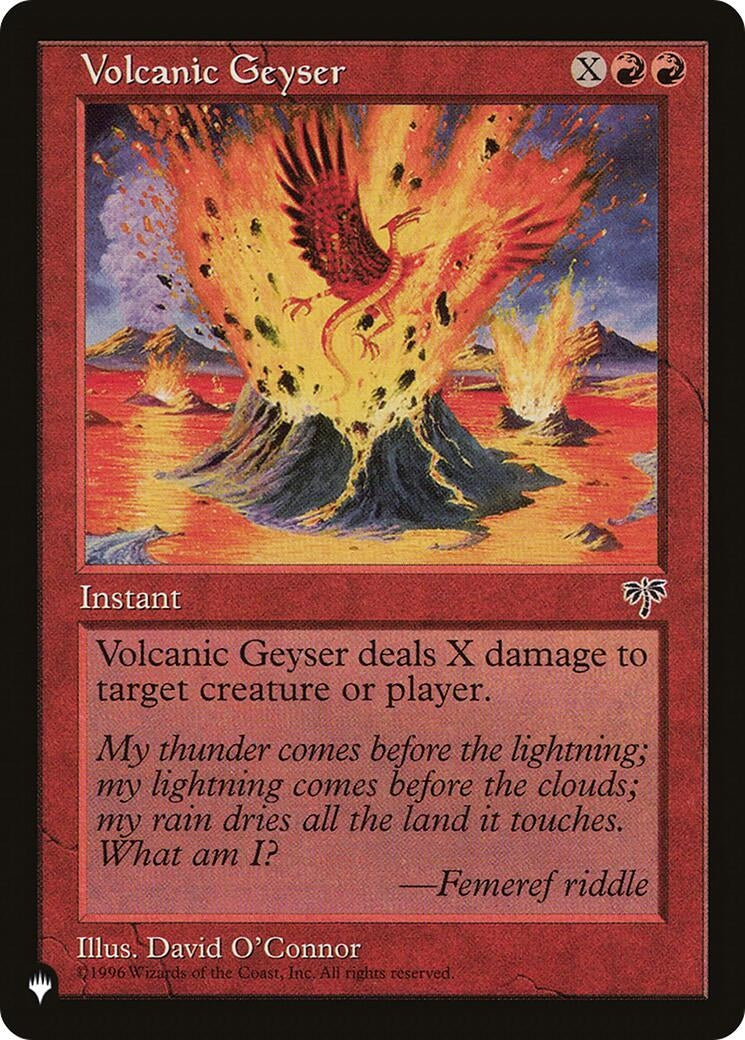 Image for Volcanic Geyser (The List Reprints) - Magic: The Gathering