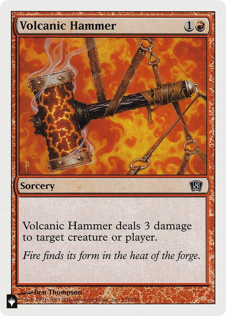 Image for Volcanic Hammer (The List Reprints) (231/350) - Magic: The Gathering