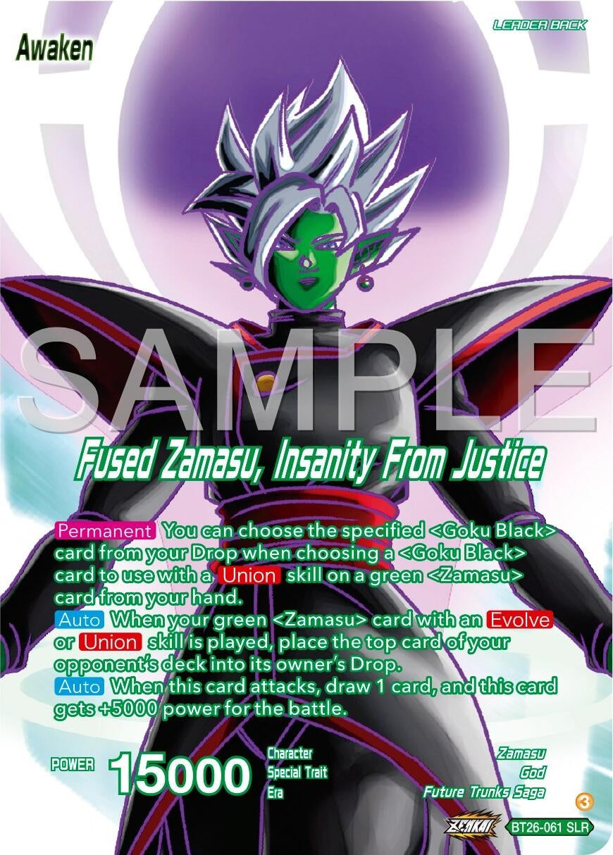 Image for Zamasu // Fused Zamasu, Insanity From Justice (Alternate Art) (Ultimate Advent) (BT26-061) - Dragon Ball Super: Masters