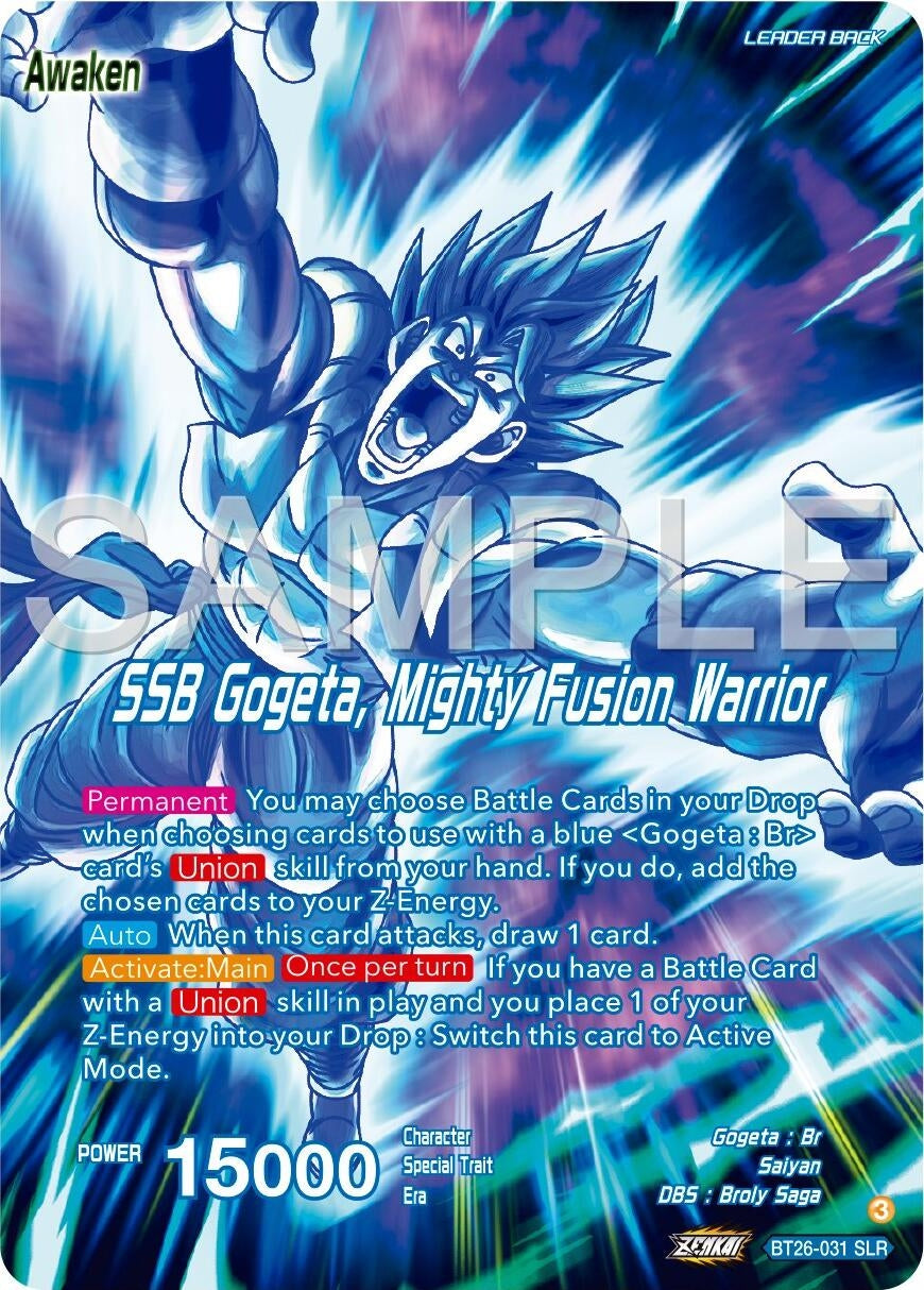 Image for Gogeta // SSB Gogeta, Mighty Fusion Warrior (Alternate Art) (Ultimate Advent) (BT26-031) - Dragon Ball Super: Masters