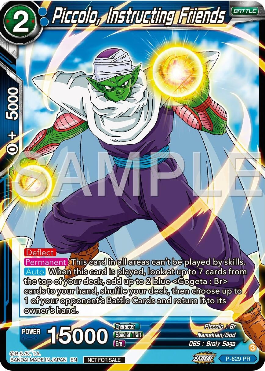 Image for Piccolo, Instructing Friends (Zenkai Series Tournament Pack Vol.9) (Promotion Cards) (P-629) - Dragon Ball Super: Masters