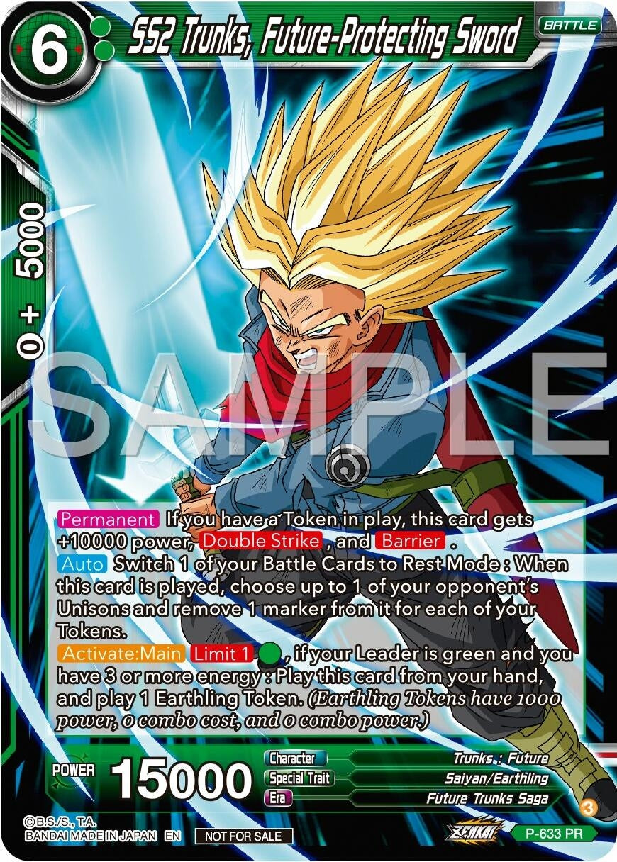 Image for SS2 Trunks, Future-Protecting Sword (Zenkai Series Tournament Pack Vol.9) (Promotion Cards) (P-633) - Dragon Ball Super: Masters