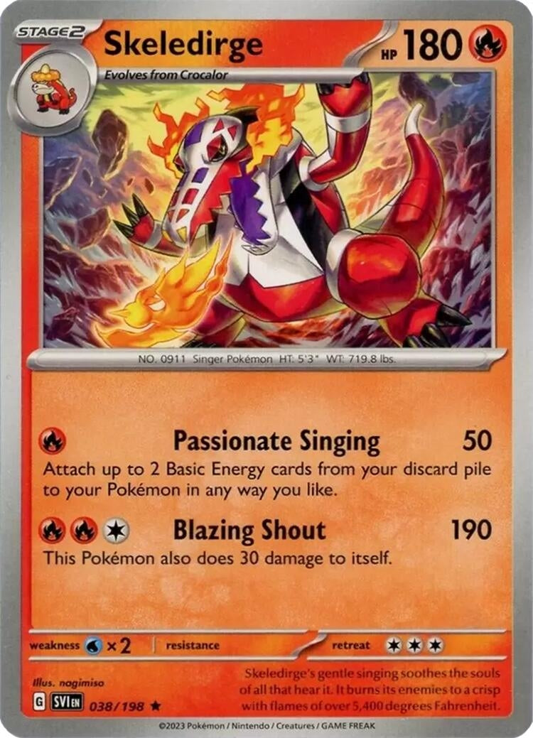 Image for Skeledirge (Deck Exclusives) (038/198) - Pokemon