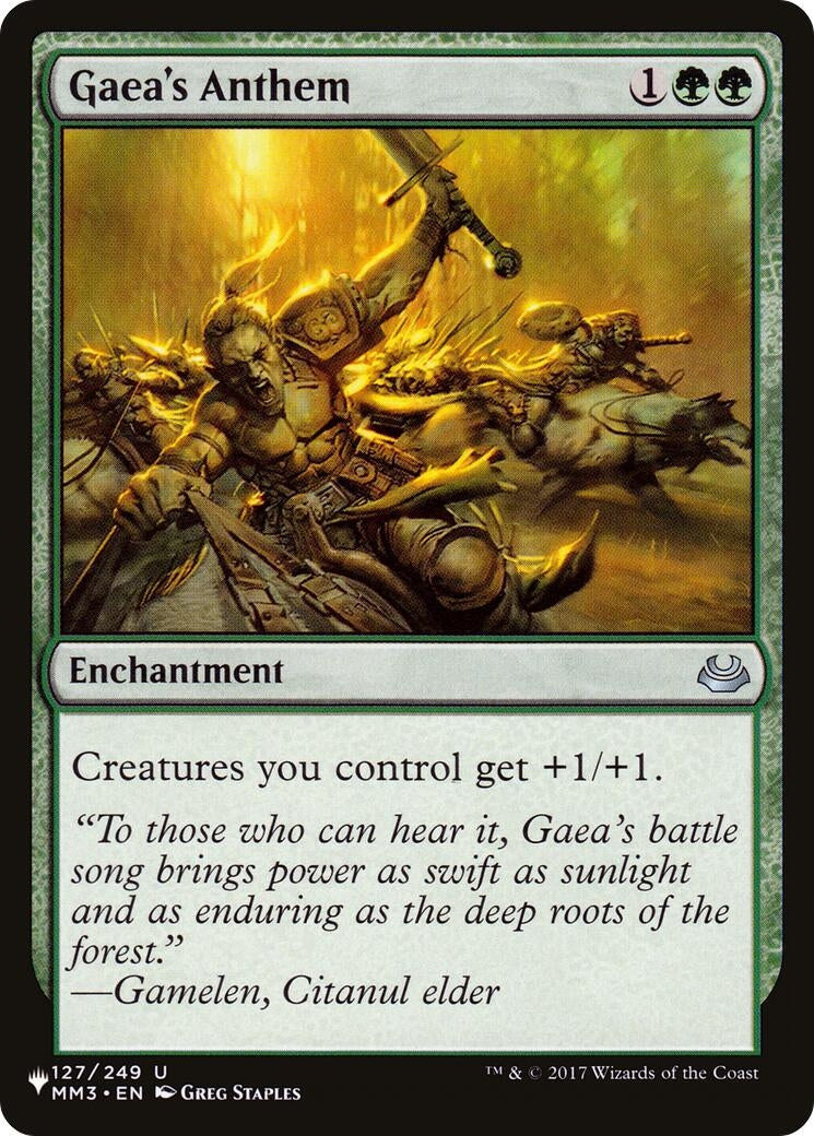 Image for Gaea's Anthem (MM3) (The List Reprints) (127/249) - Magic: The Gathering