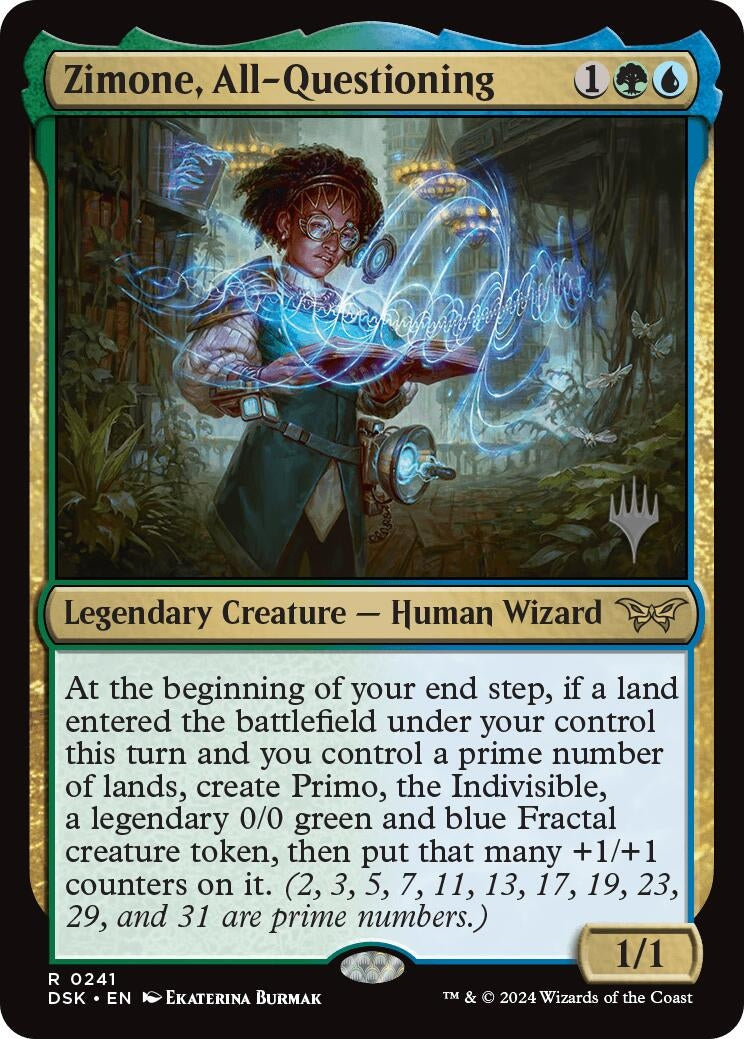Image for Zimone, All-Questioning (Promo Pack: Duskmourn: House of Horror) (241) - Magic: The Gathering