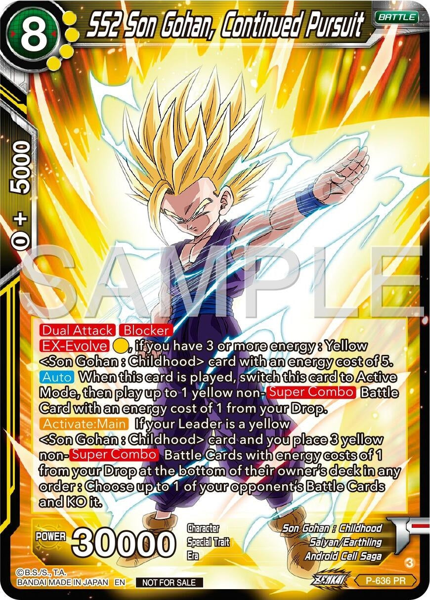 Image for SS2 Son Gohan, Continued Pursuit (Zenkai Series Tournament Pack Vol.9) (Promotion Cards) (P-636) - Dragon Ball Super: Masters