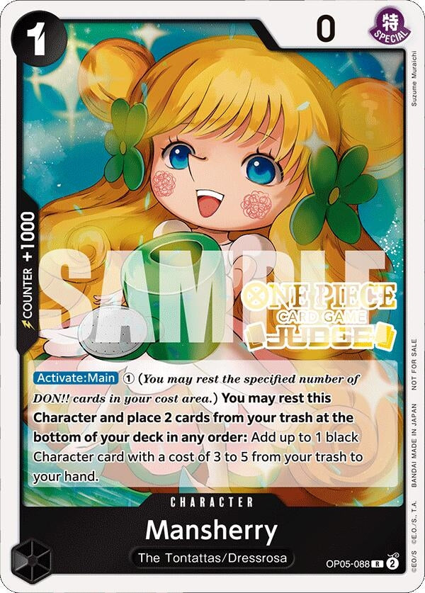 Image for Mansherry (Judge Pack Vol. 4) (One Piece Promotion Cards) (OP05-088) - One Piece Card Game