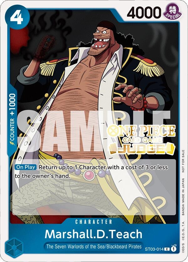 Image for Marshall.D.Teach (Judge Pack Vol. 4) (One Piece Promotion Cards) (ST03-014) - One Piece Card Game