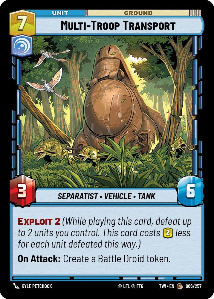 Image for Multi-Troop Transport (Twilight of the Republic) (066/257) - Star Wars: Unlimited