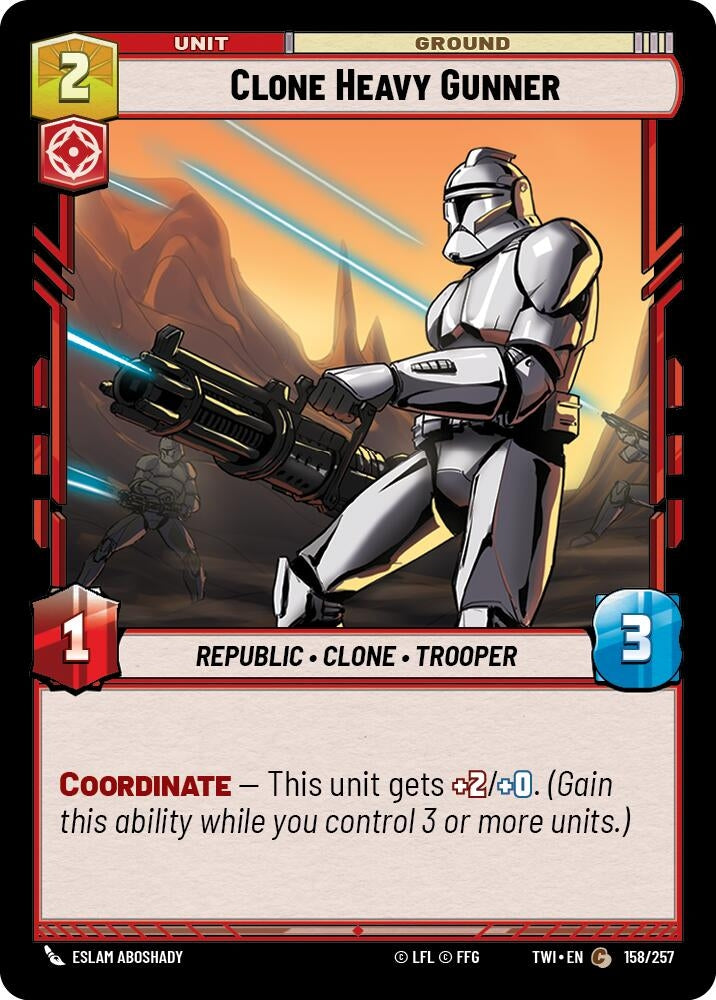 Image for Clone Heavy Gunner (Twilight of the Republic) (158/257) - Star Wars: Unlimited