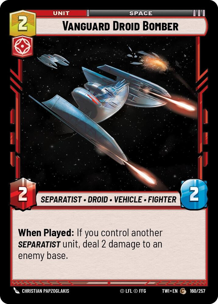 Image for Vanguard Droid Bomber (Twilight of the Republic) (160/257) - Star Wars: Unlimited