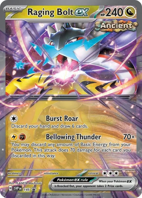 Image for Raging Bolt ex - 145 (SV: Scarlet & Violet Promo Cards) (145) - Pokemon