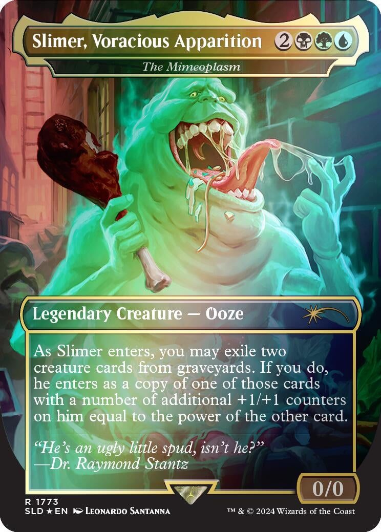 Image for Slimer, Voracious Apparition - The Mimeoplasm (Rainbow Foil) (Secret Lair Drop Series) (1773) - Magic: The Gathering